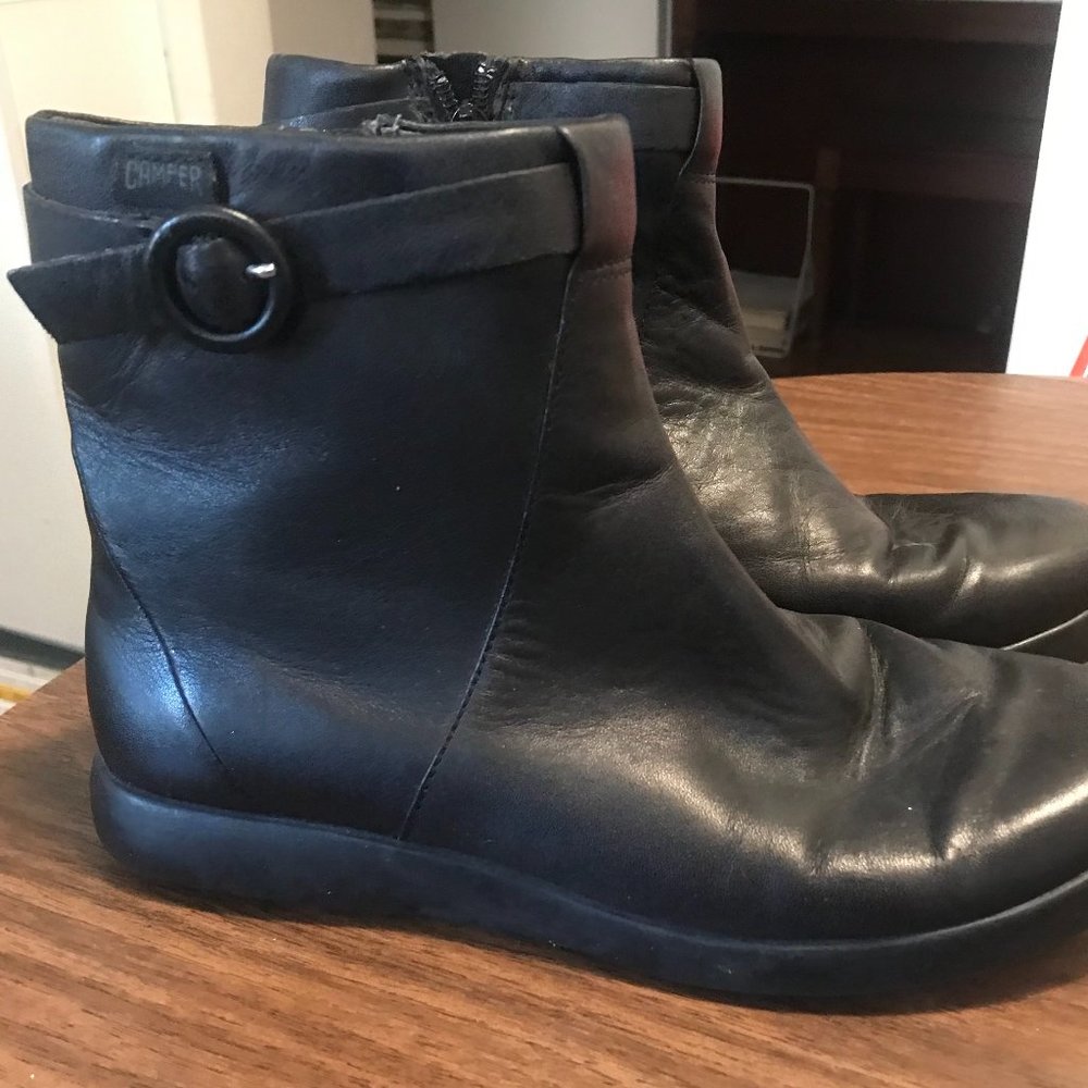 Camper Black Alicante Booties, Size 38